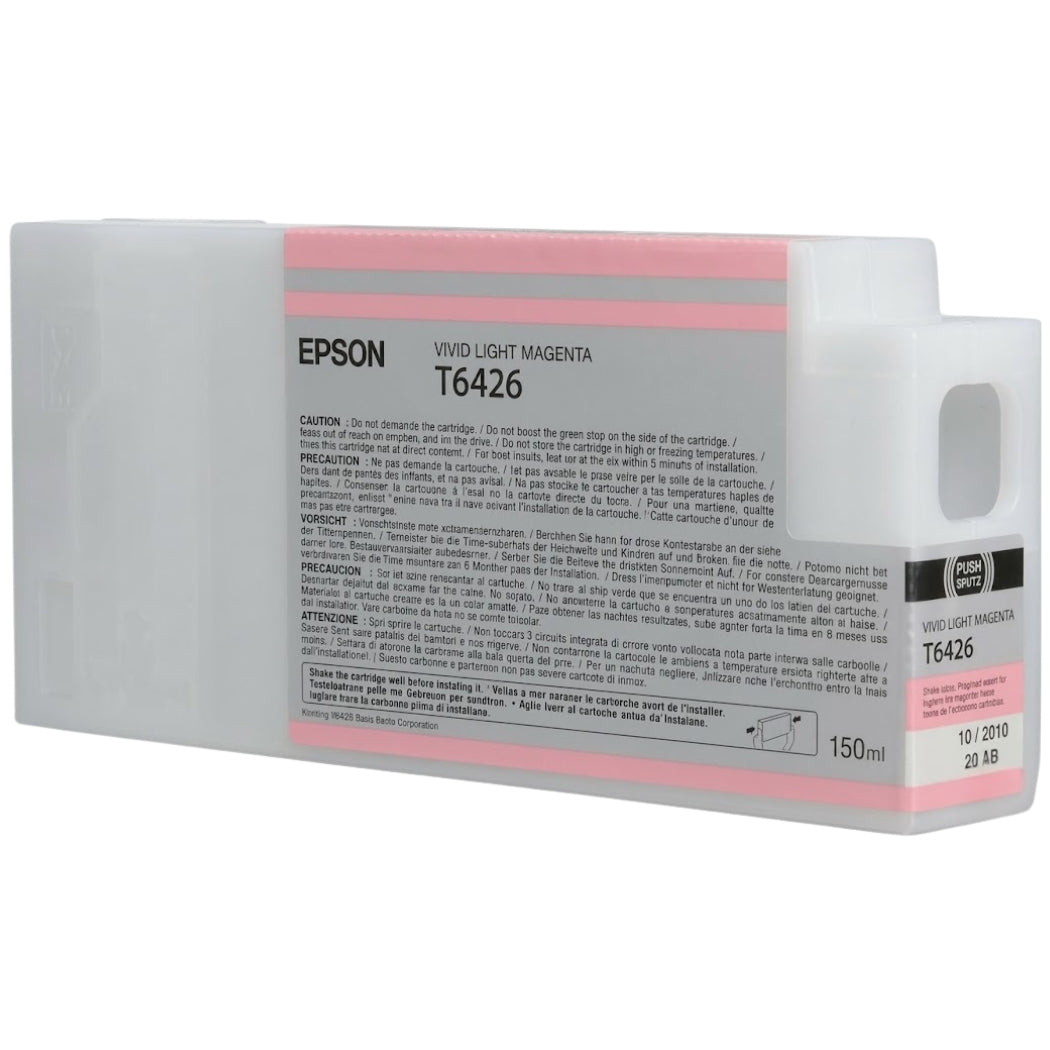 New, Pre-Owned - Epson T6426 Light Magenta 150ml Ink Cartridge