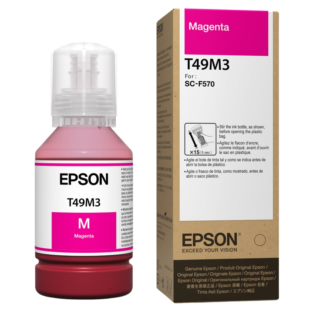 New, Pre-Owned - Epson 140ml Magenta Ink Bottle, T49M320