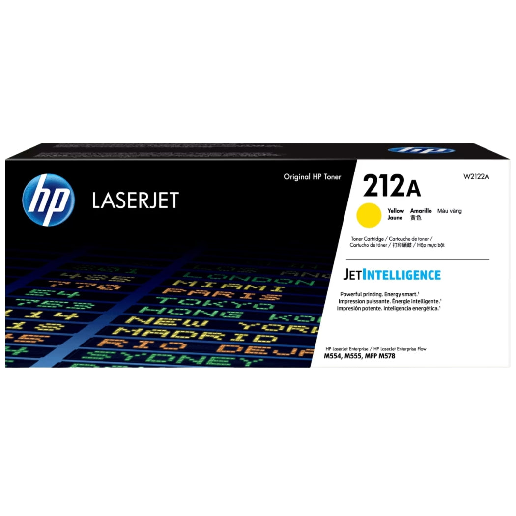 New, Pre-Owned - HP 212A Standard-Yield Yellow LaserJet Toner Cartridge, W2122A