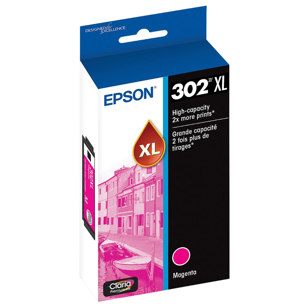 New, Pre-Owned - Epson 302XL Claria Premium High-Yield Magenta Ink Cartridge, T302XL320