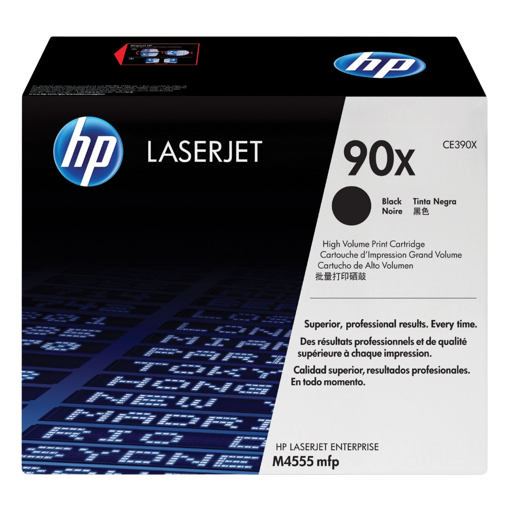 New, Pre-Owned - HP 90X High- Yield Black Laser Toner Cartridge, CE390X