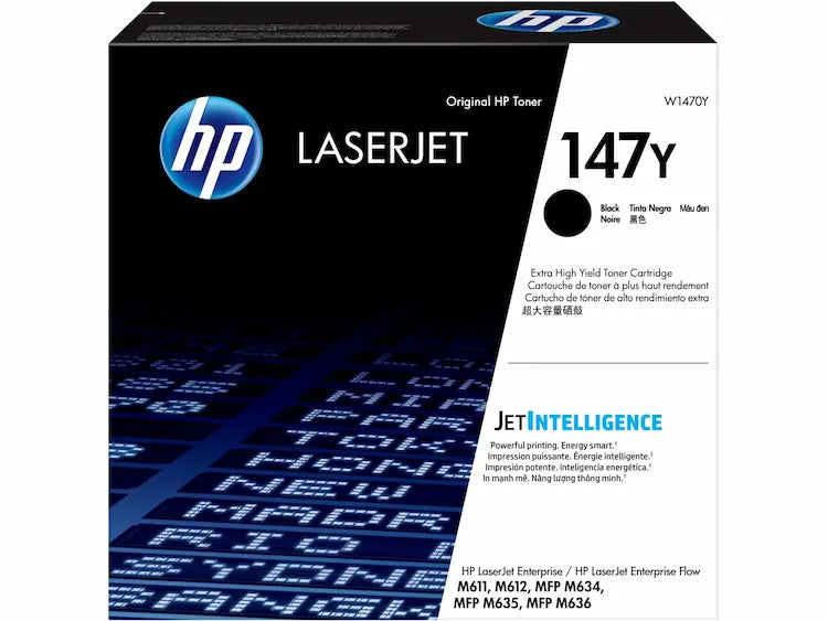 New, Pre-owned, Original HP 147Y Extra High Yield Black Toner Cartridge, W1470YC