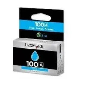New, Pre-Owned - Lexmark 100A Standard-Yield Cyan Inkjet Cartridge, 14N0920