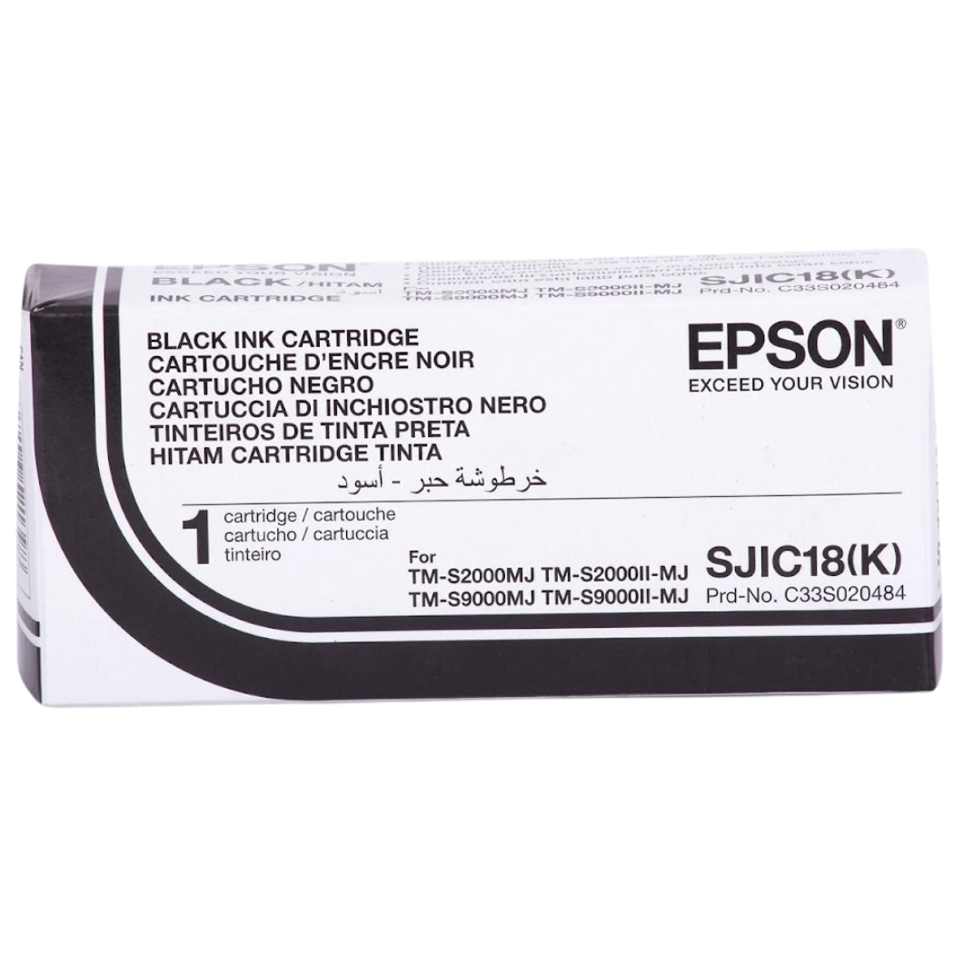 New, Pre-Owned - Epson SIJIC18(K) Black Ink Cartridge, C33S020484