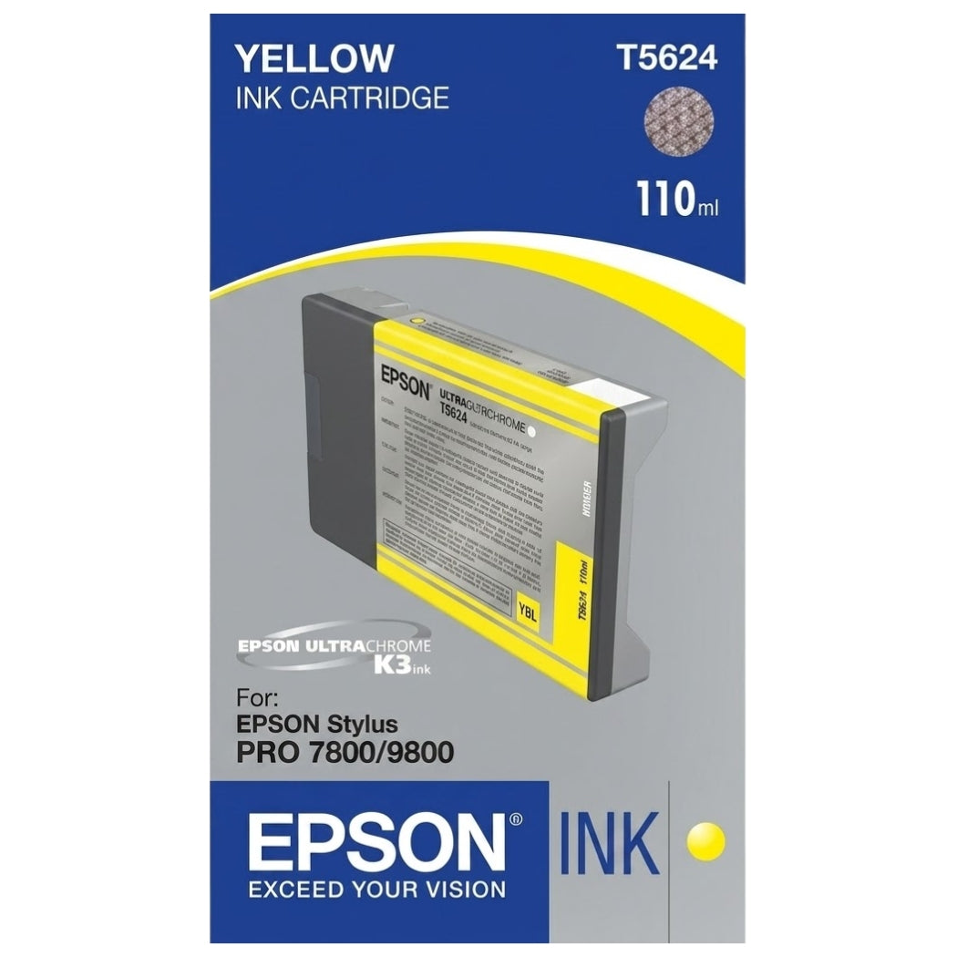 New, Pre-Owned - Epson T5624 Yellow 110ml Ink Cartridge