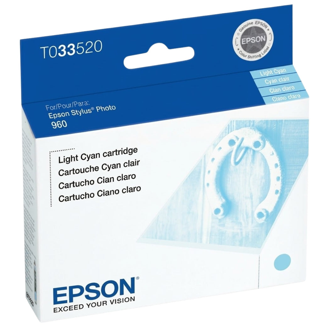 New, Pre-Owned -  Epson T0335 Standard-Yield Ligh Cyan Ink Cartridge, T033520