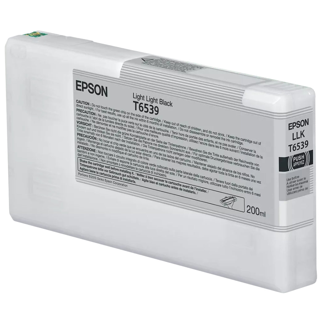 New, Pre-Owned - Epson T6539 Light Light Black Ink Cartridge, T653900
