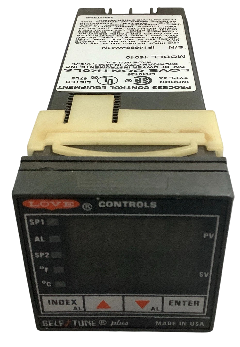 Dwyer Love Controls 16010 Temperature Controller, 100-240VAC, 1/16 DIN