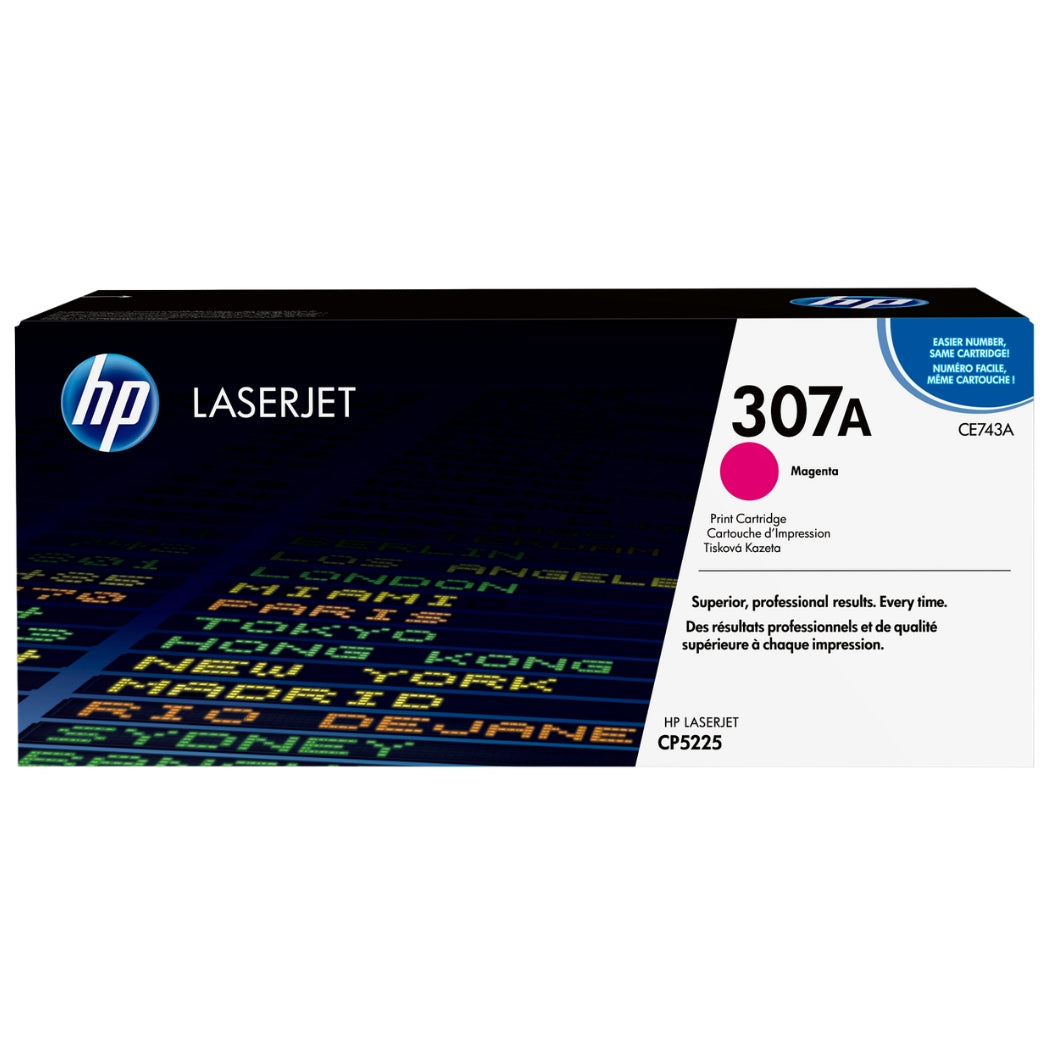 New, Pre-Owned - HP 307A Standard-Yield Magenta Toner Cartridge, CE743A