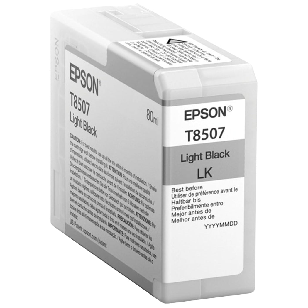 New, Pre-Owned - Epson 80ml UltraChrome HD Light Black Ink Cartridge, T850700