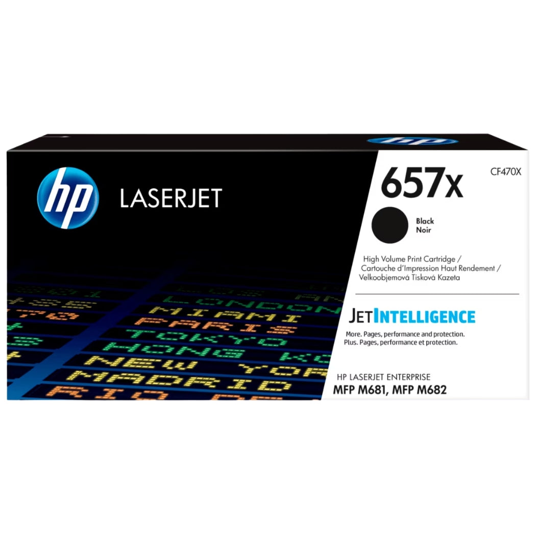 New, Pre-Owned - HP 657X High-Yield Black Toner Cartridge, CF470X