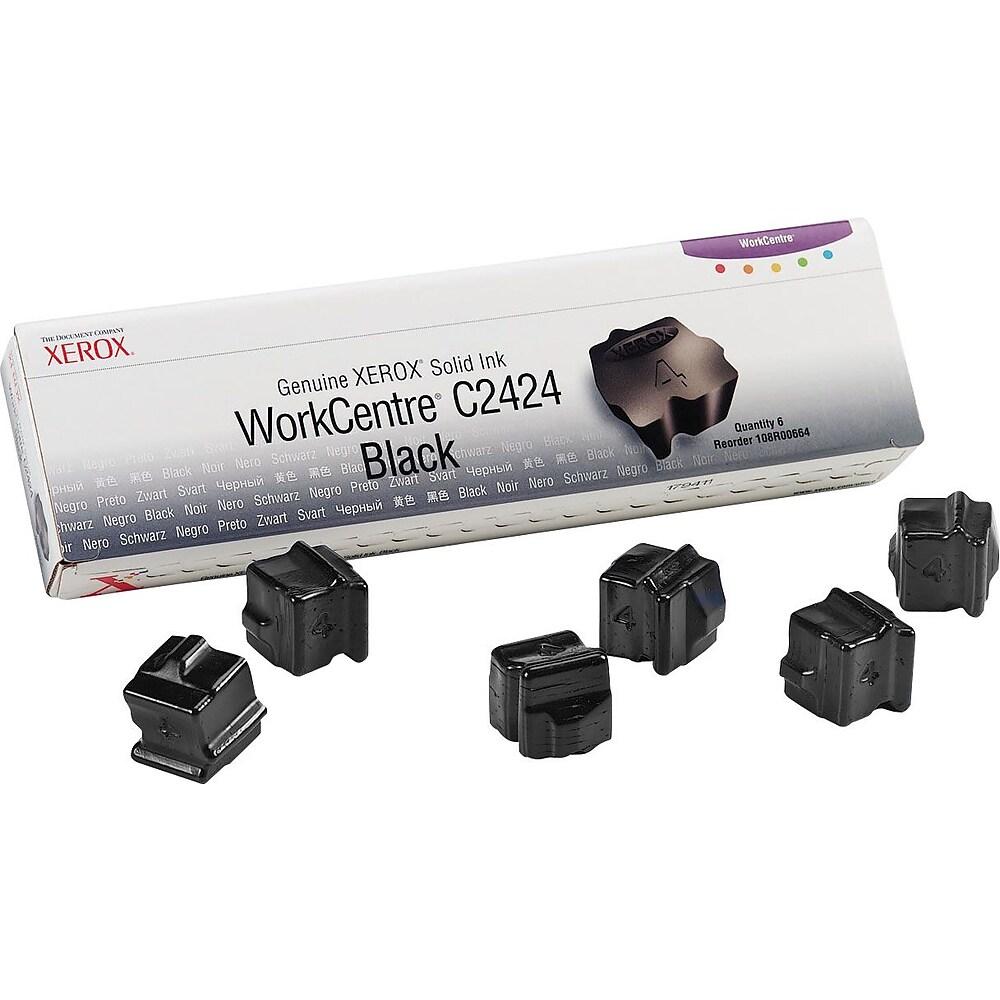 New, Pre-Owned - Xerox WorkCentre C2424 108R00664 Black Solid Ink/Inkjet (3/Box)