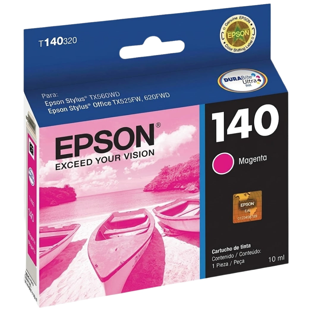 New, Pre-Owned - Epson 140 Magenta Ink Cartridge, T140320-AL