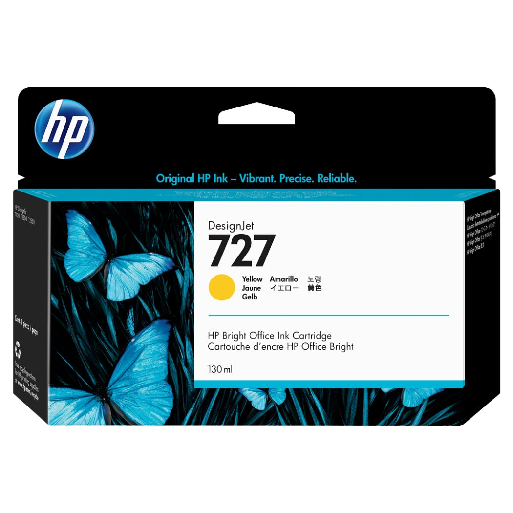 New, Pre-Owned - HP 727 130mL (B3P21A) Yellow Ink Cartridge