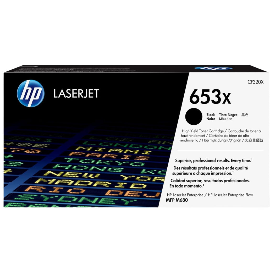 New, Pre-Owned - HP 653X High-Yield Black Laser Toner Cartridg, CF320X