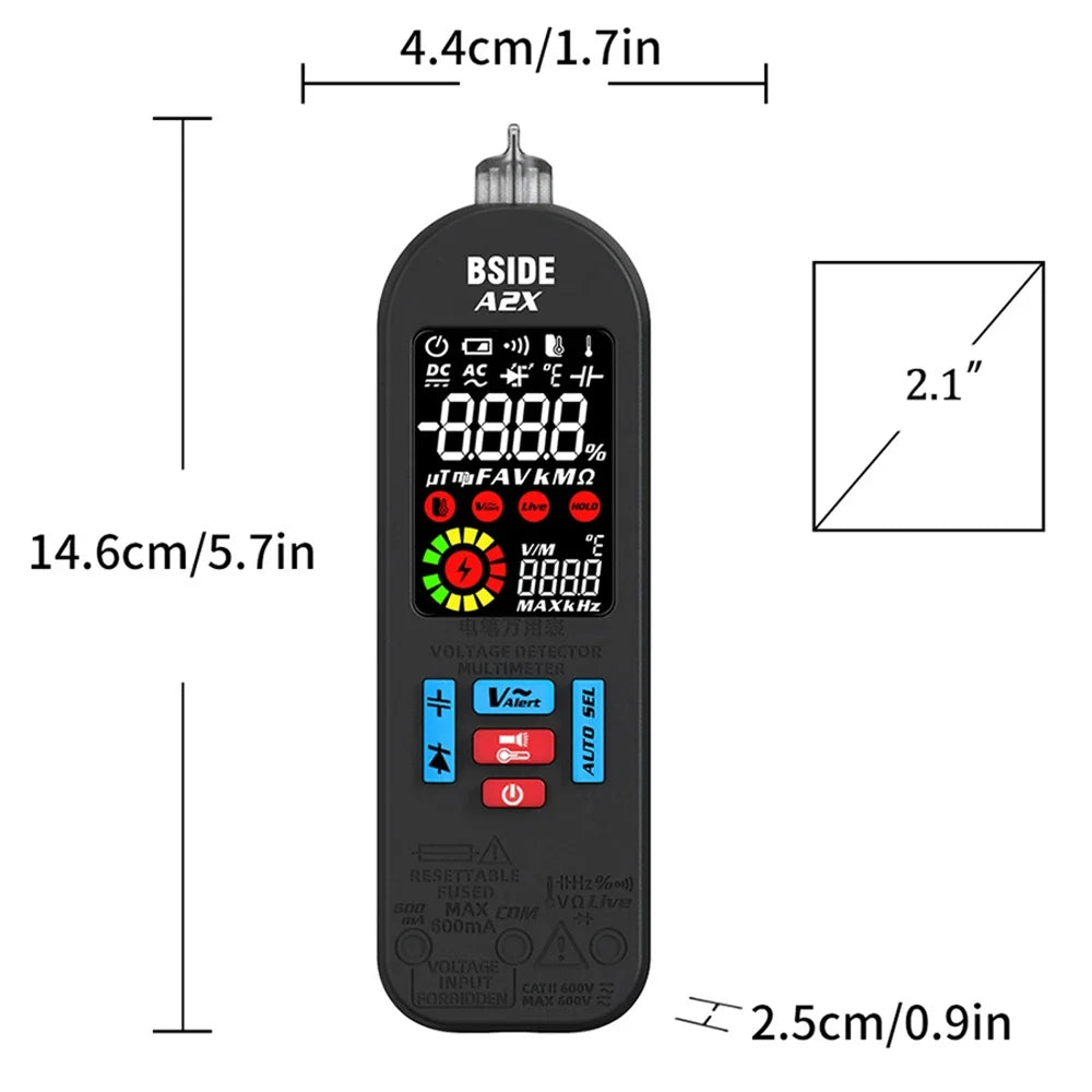 BSIDE A2X USB Rechargeable Multimeter