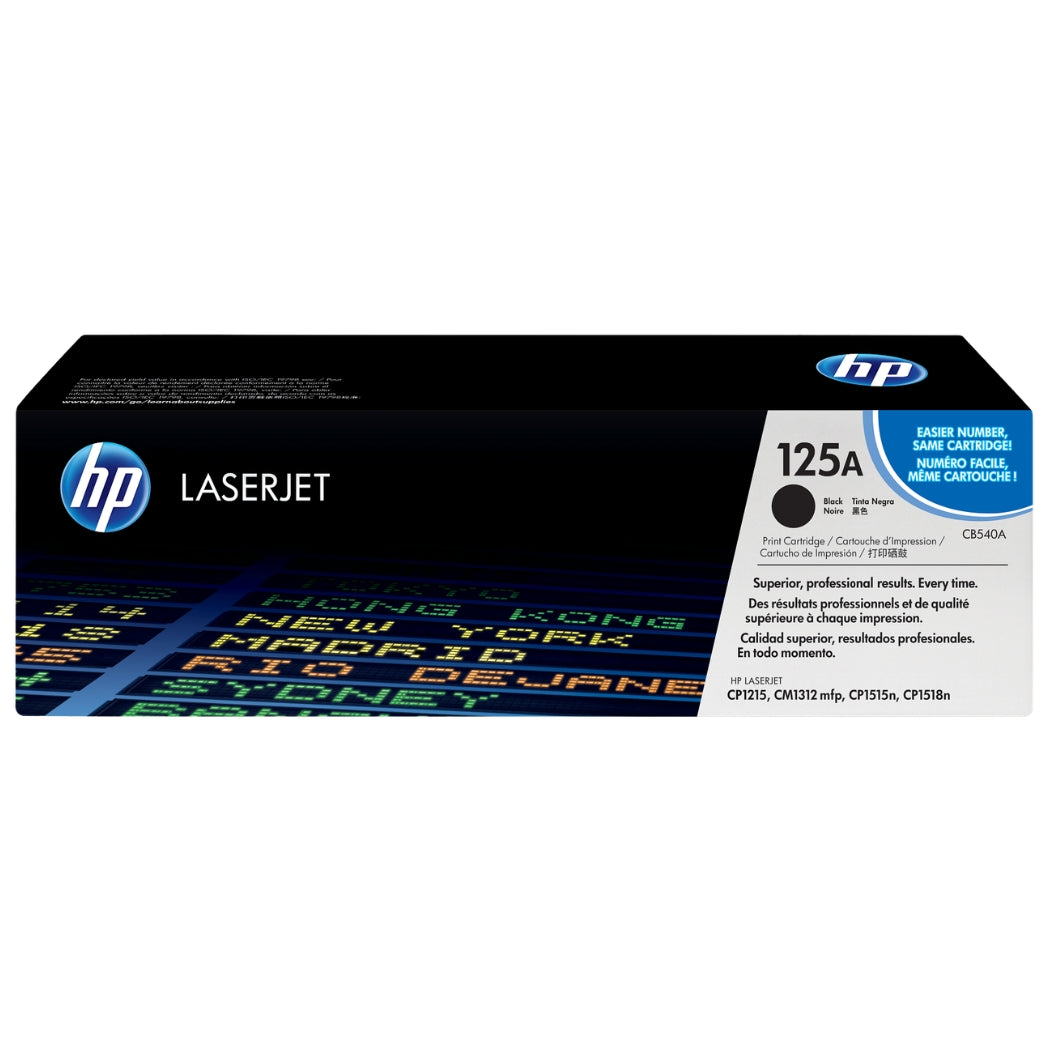 New, Pre-Owned - HP 125A High Yield Black LaserJet Toner Cartridge, CB540A