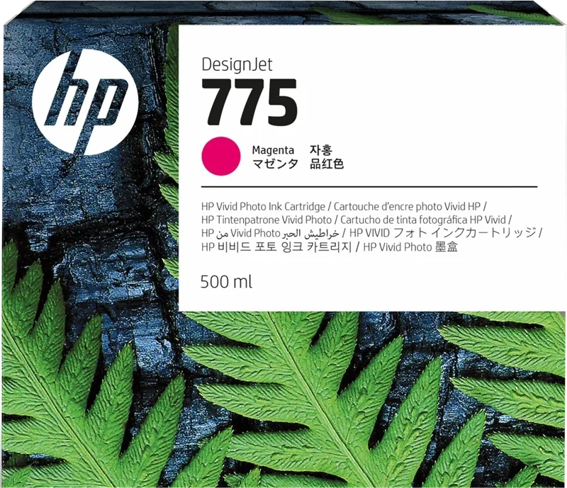New, Pre-Owned - HP 775 Standard Yield Magenta (500ml) Ink Cartridge, 1XB18A