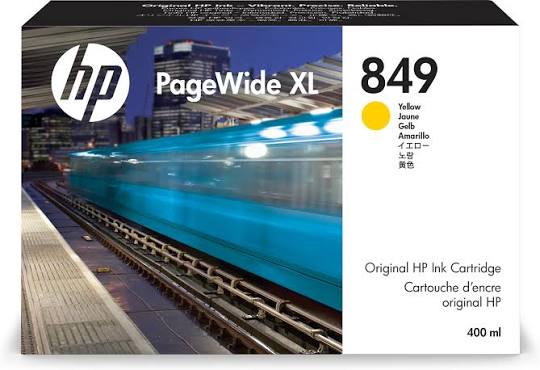 New, Pre-owned, Original HP 849 Standard Yield Yellow Ink Cartridge, 1XB38A