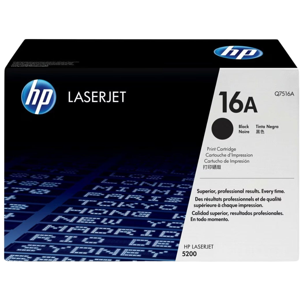 New, Pre-Owned - HP 16A Standard-Yield Black Laser Toner Cartridge, Q7516A