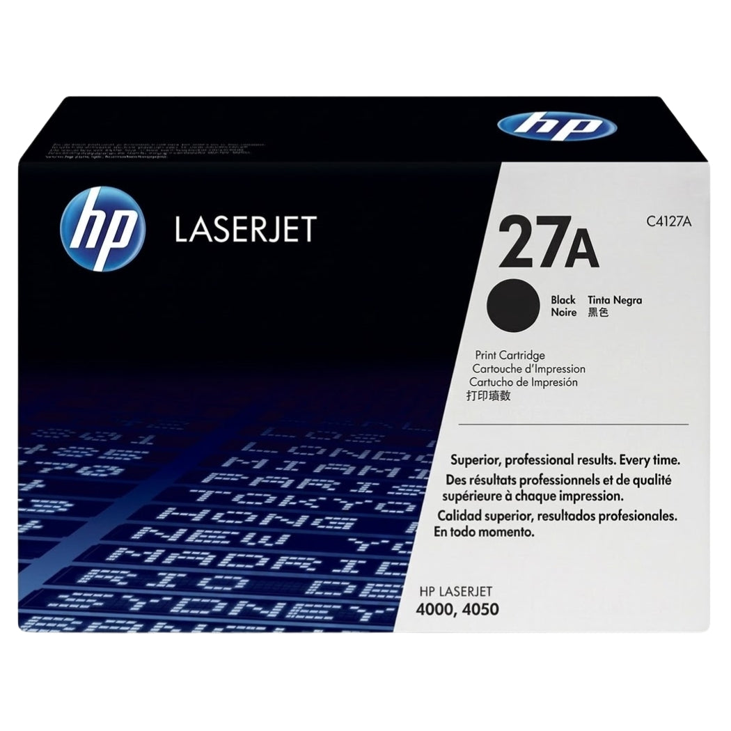 New, Pre-Owned - HP 27A Black Toner Cartridge, C4127A