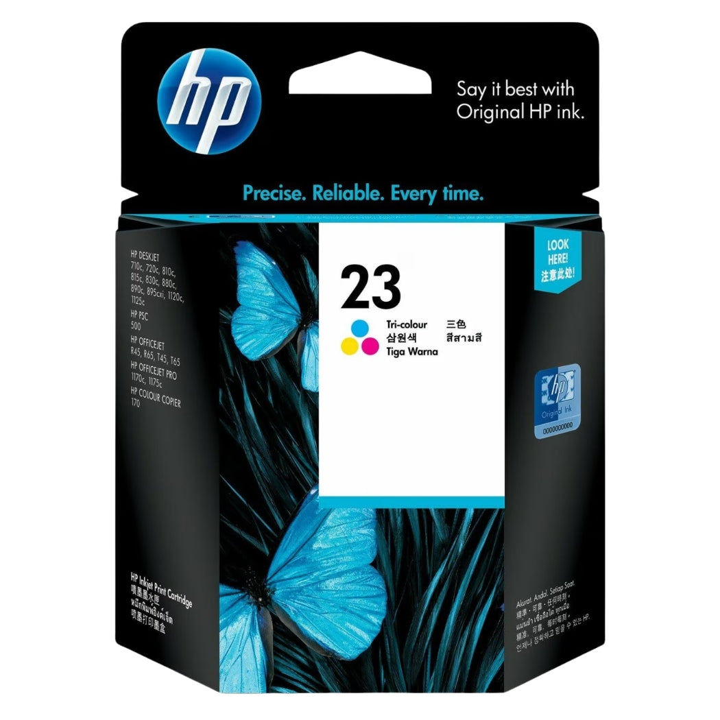 New, Pre-Owned - HP HP 23 (C1823D) Tri-Color Ink Cartridge