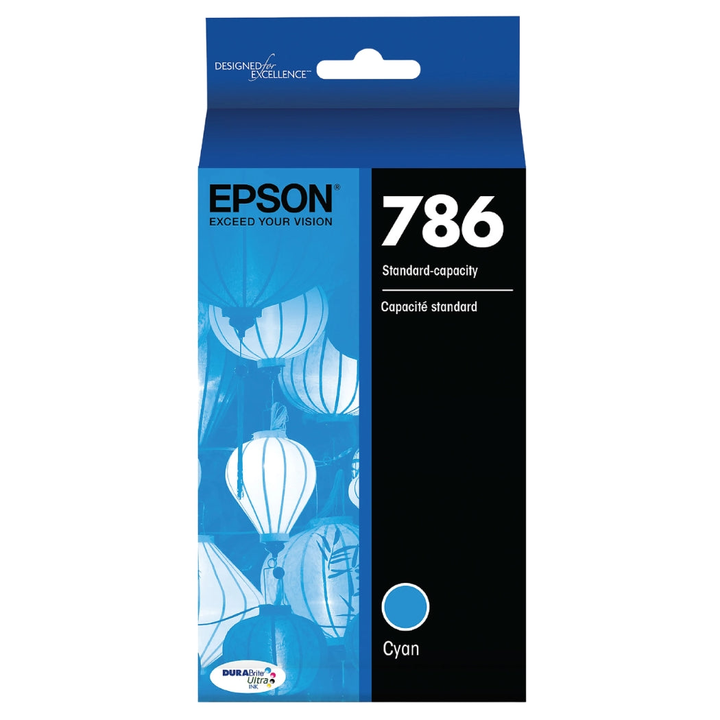 New, Pre-Owned - Epson 786 Standard Yield Cyan Ink Cartridge