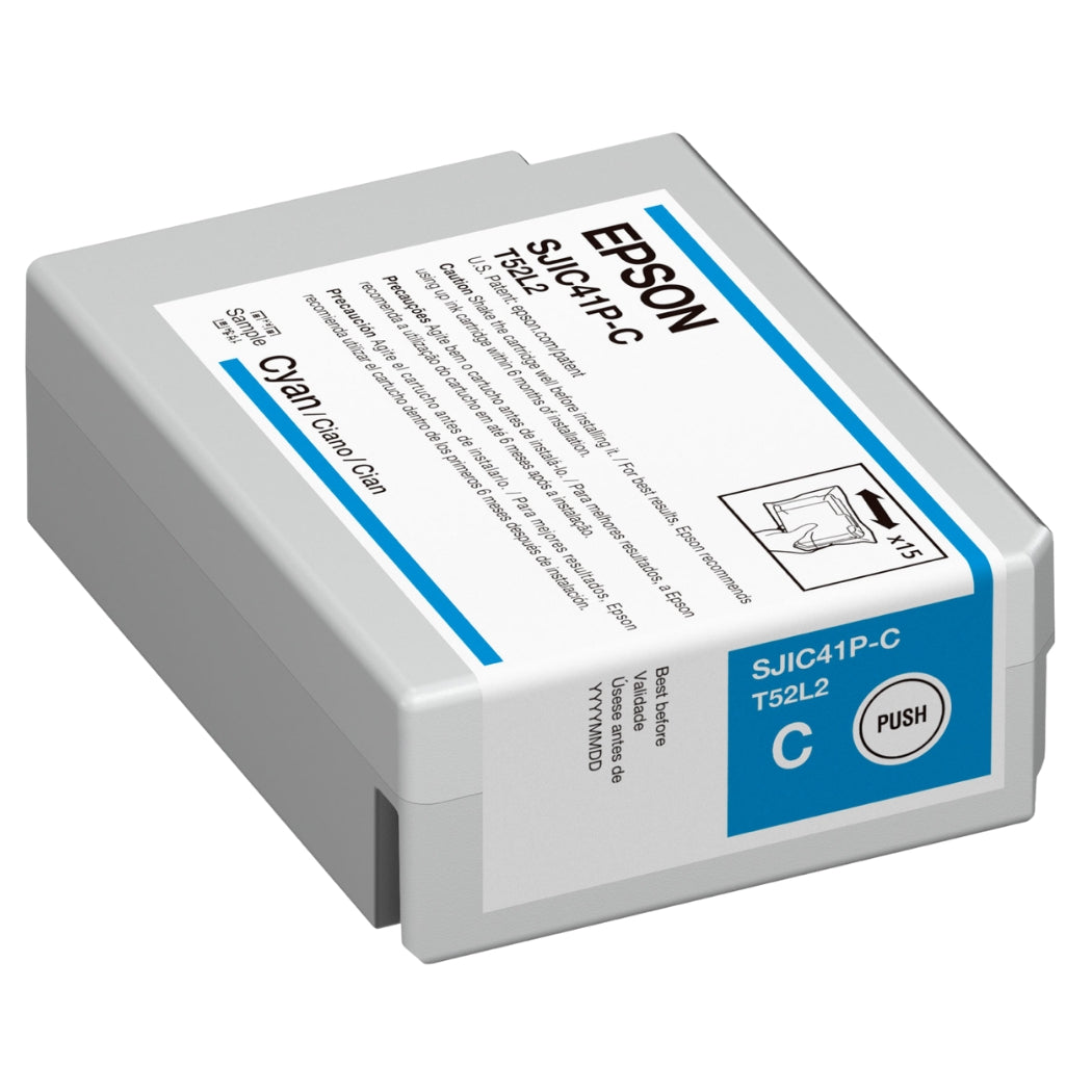 New, Pre-Owned - Epson T52L2 High Yield Cyan Ink Cartridge, SJIC41P-C