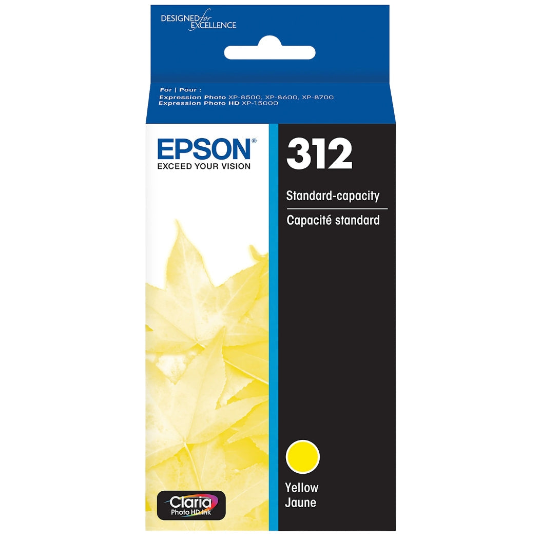 New, Pre-Owned - Epson 312 Yellow Claria Photo HD Ink Cartridge, T312420