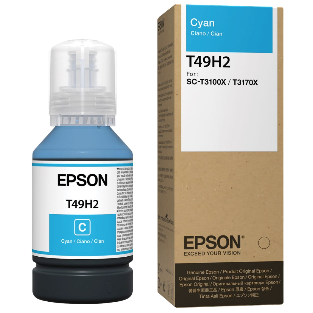 New, Pre-Owned - Epson T49H2 Standard Yield Cyan Ink Bottle, T49H200