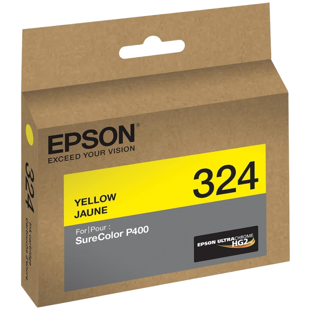 New, Pre-Owned - Epson 324 Standard Yield Yellow Ink Cartridge, T324420