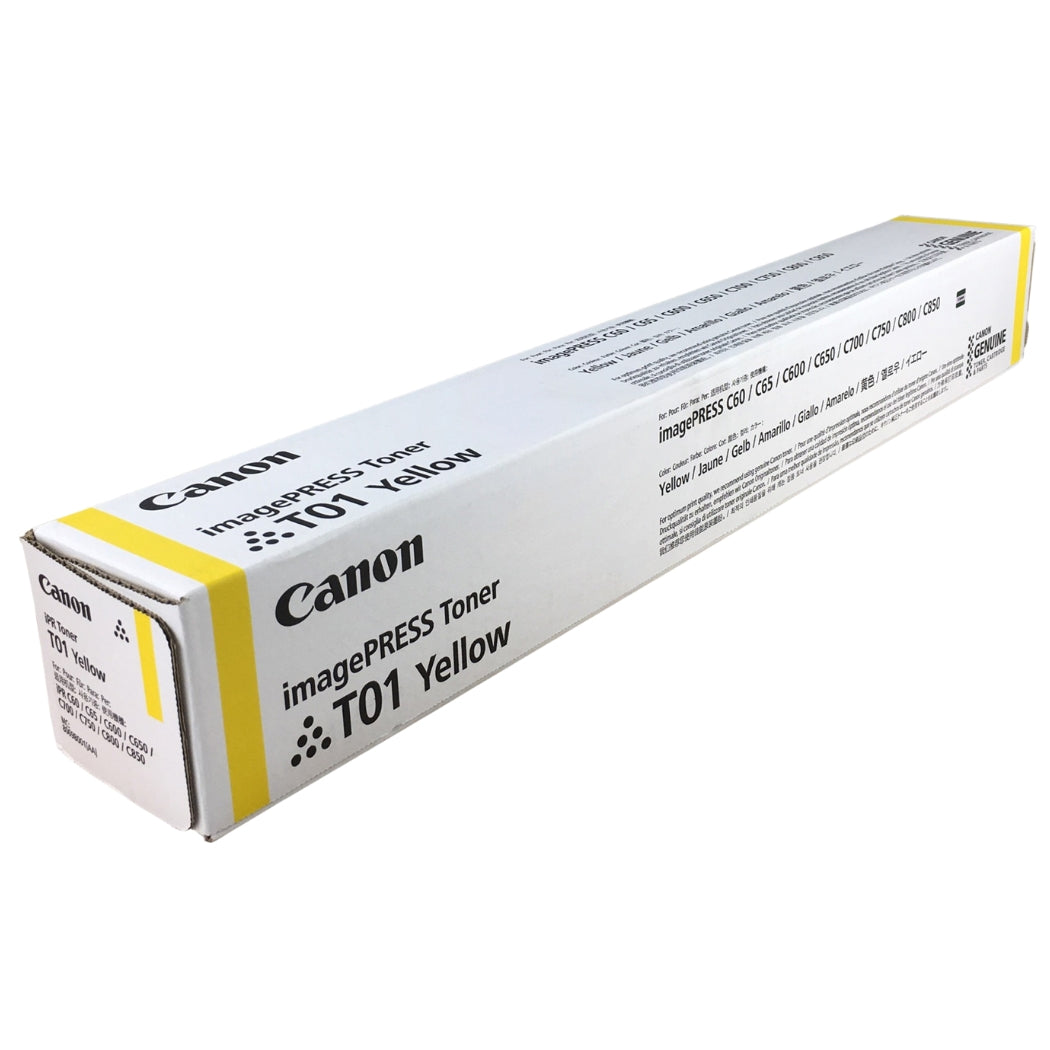 New, Pre-Owned - Canon T01 High Yield Yellow Toner Cartridge, 8069B001AA