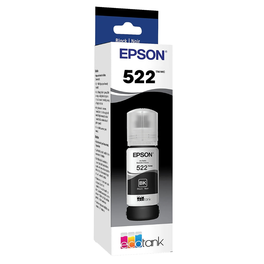 New, Pre-Owned - Epson T522 High-Yield Black Ink Bottle, T522120