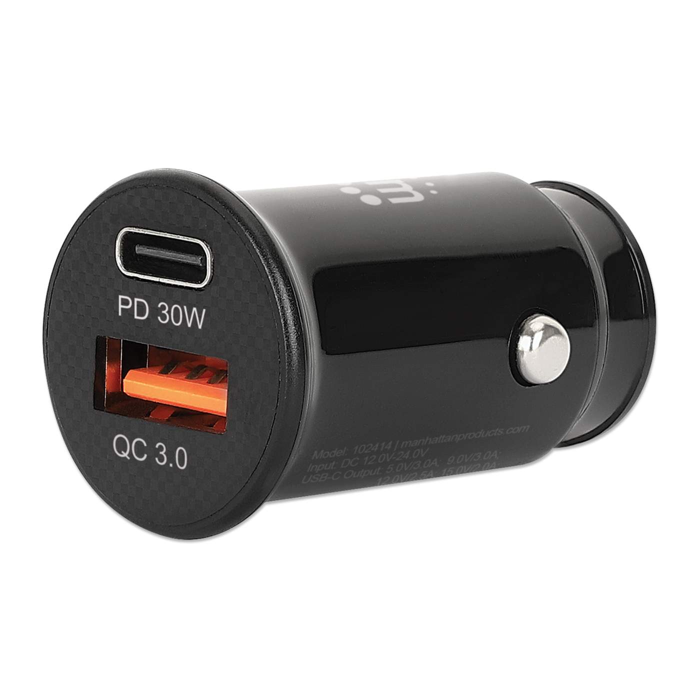 2-Port Power Delivery Mini Car Charger - 25 W