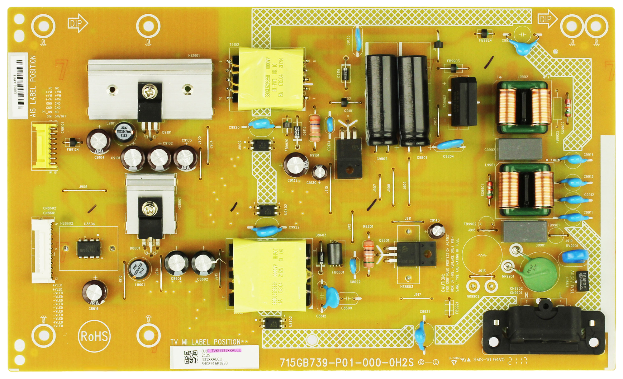 Vizio PLTVKU331XXAEC Power Supply Board