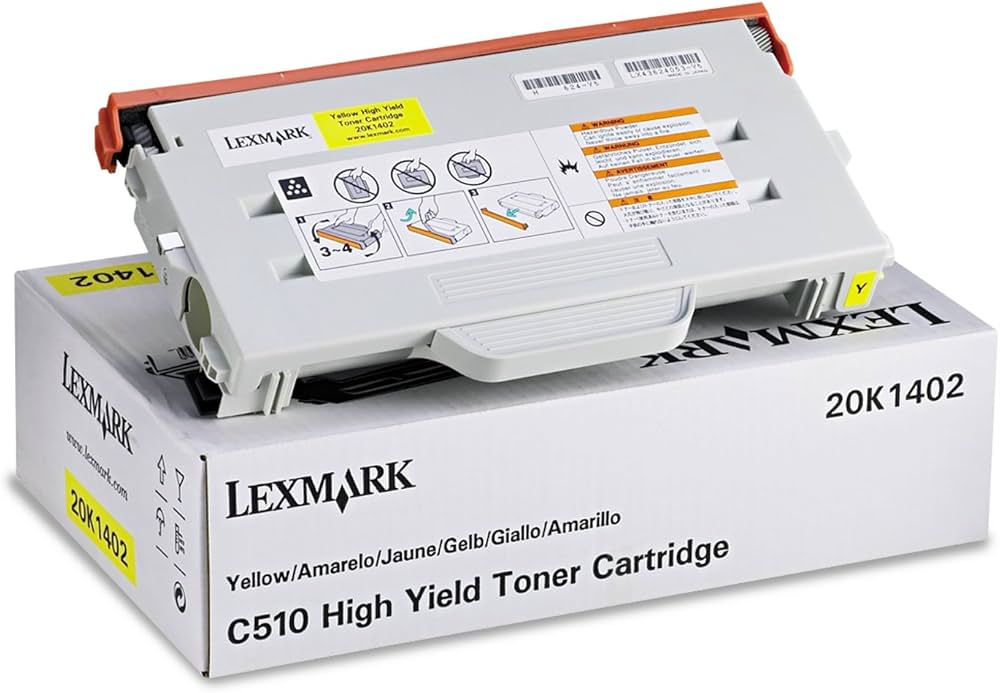 New, Pre-Owned - Lexmark 20K1402 High Yield Yellow Toner Cartridge