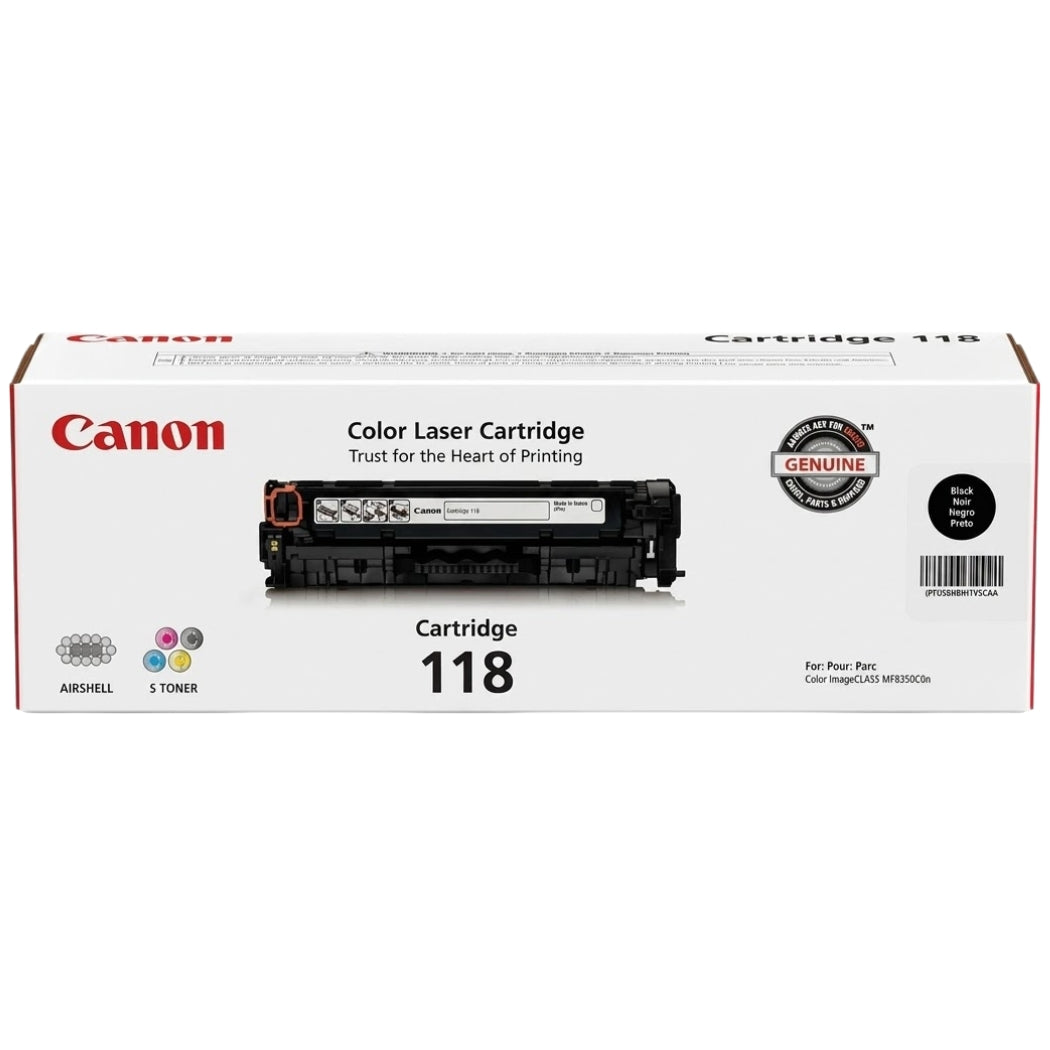 New, Pre-Owned - Canon 118 High-Yield Black Toner Cartridge, 2662B001AA