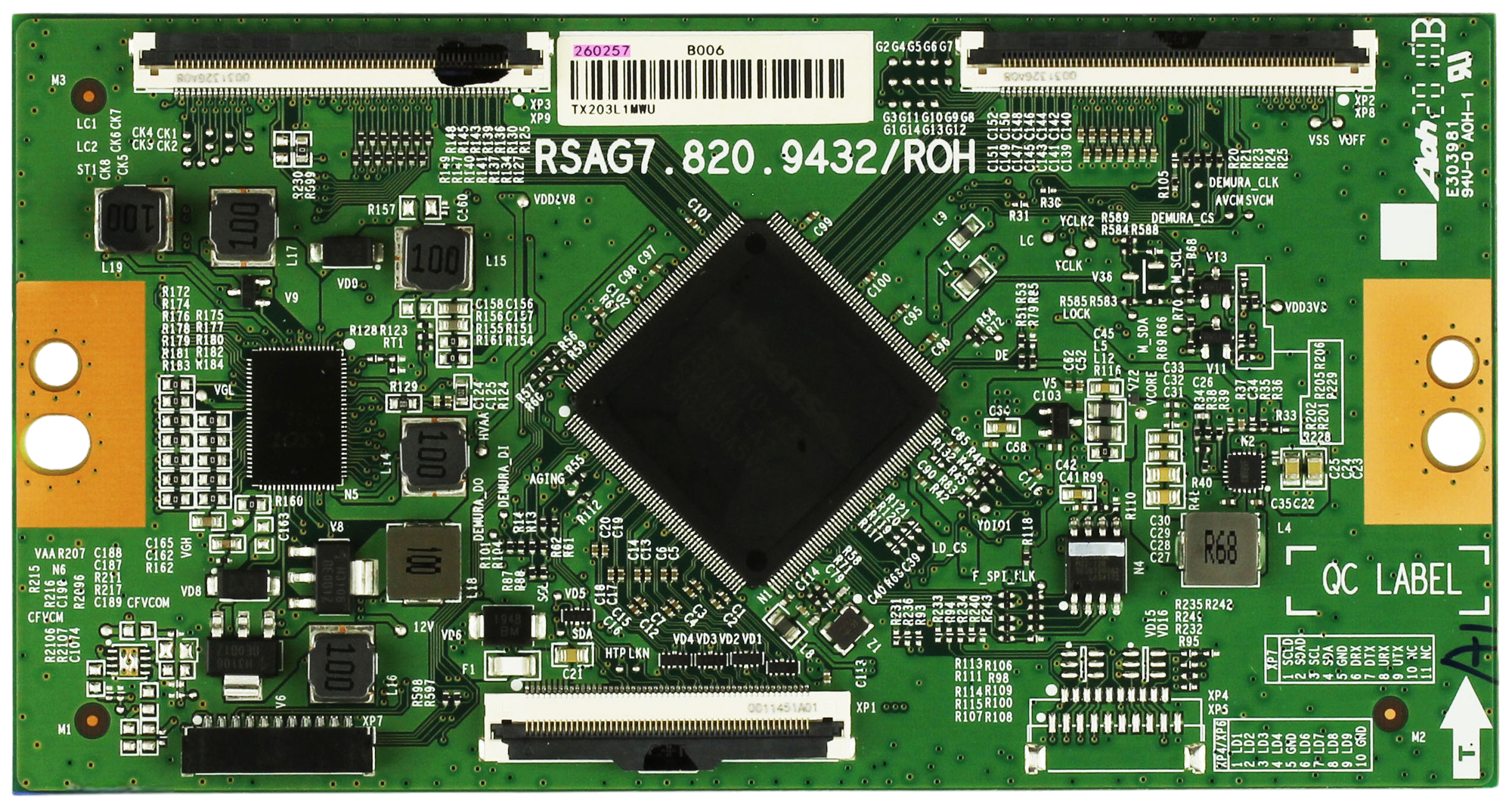 Hisense 260257 T-Con Board (RSAG7.820.9432/ROH) for 55H8G