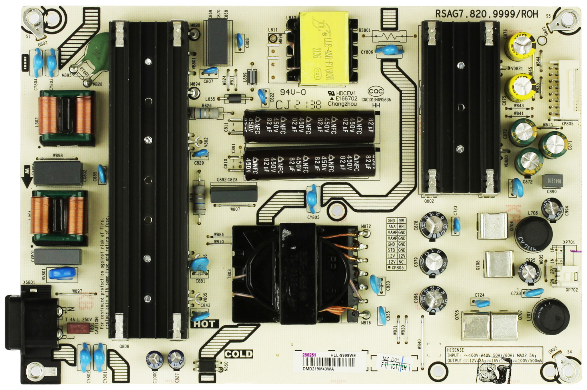 Hisense 285251 Power Supply / LED Driver Board