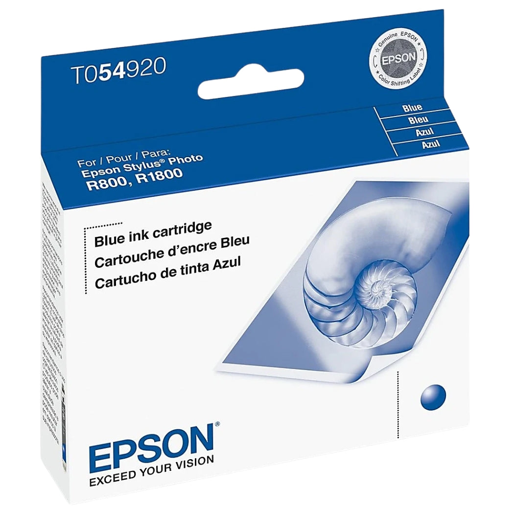 New, Pre-Owned - OEM Epson 54 (T0549) Pigment Blue Ink Cartridge