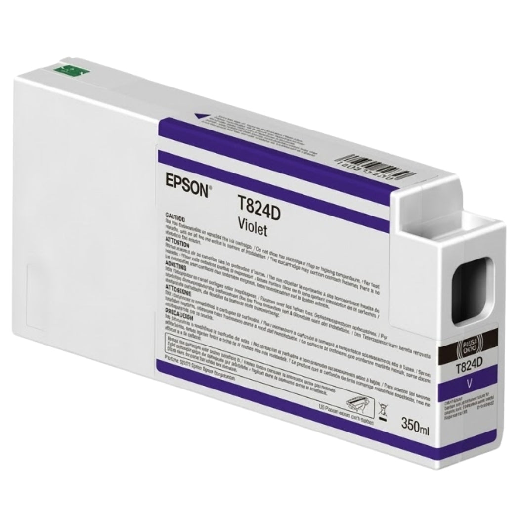 New, Pre-Owned - Epson 824 Violet Ink Cartridge, T824D00