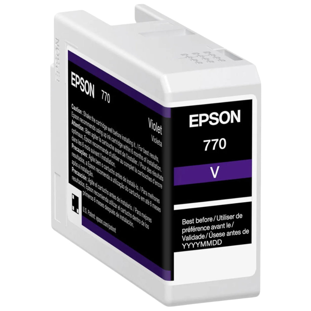 New, Pre-Owned - Epson 770 Standard Yield Violet Ink Cartridge, T770020