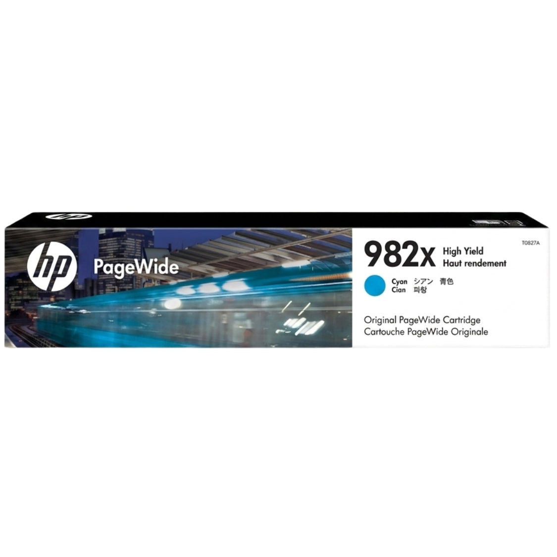 New, Pre-Owned - HP 982X High Yield Cyan PageWide Ink Cartridge, T0B27A