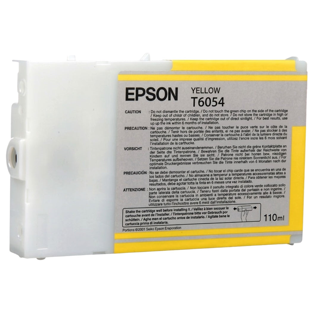 New, Pre-Owned - Epson T6054 Yellow Ink Cartridge, T605400