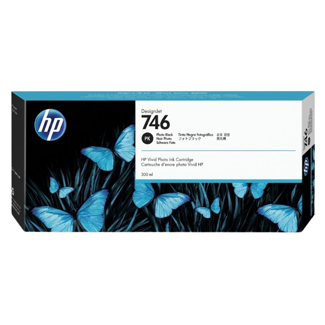 New, Pre-Owned - HP 746 300mL Photo Black (P2V82A) Ink Cartridge