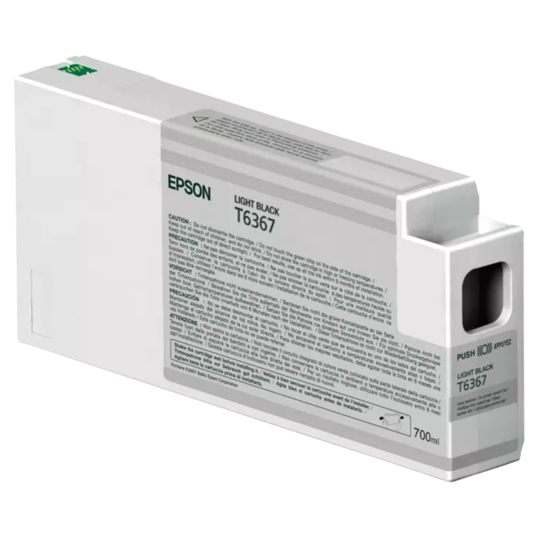 New, Pre-Owned - Epson T6367 Light Black Ink Cartridge, T636700