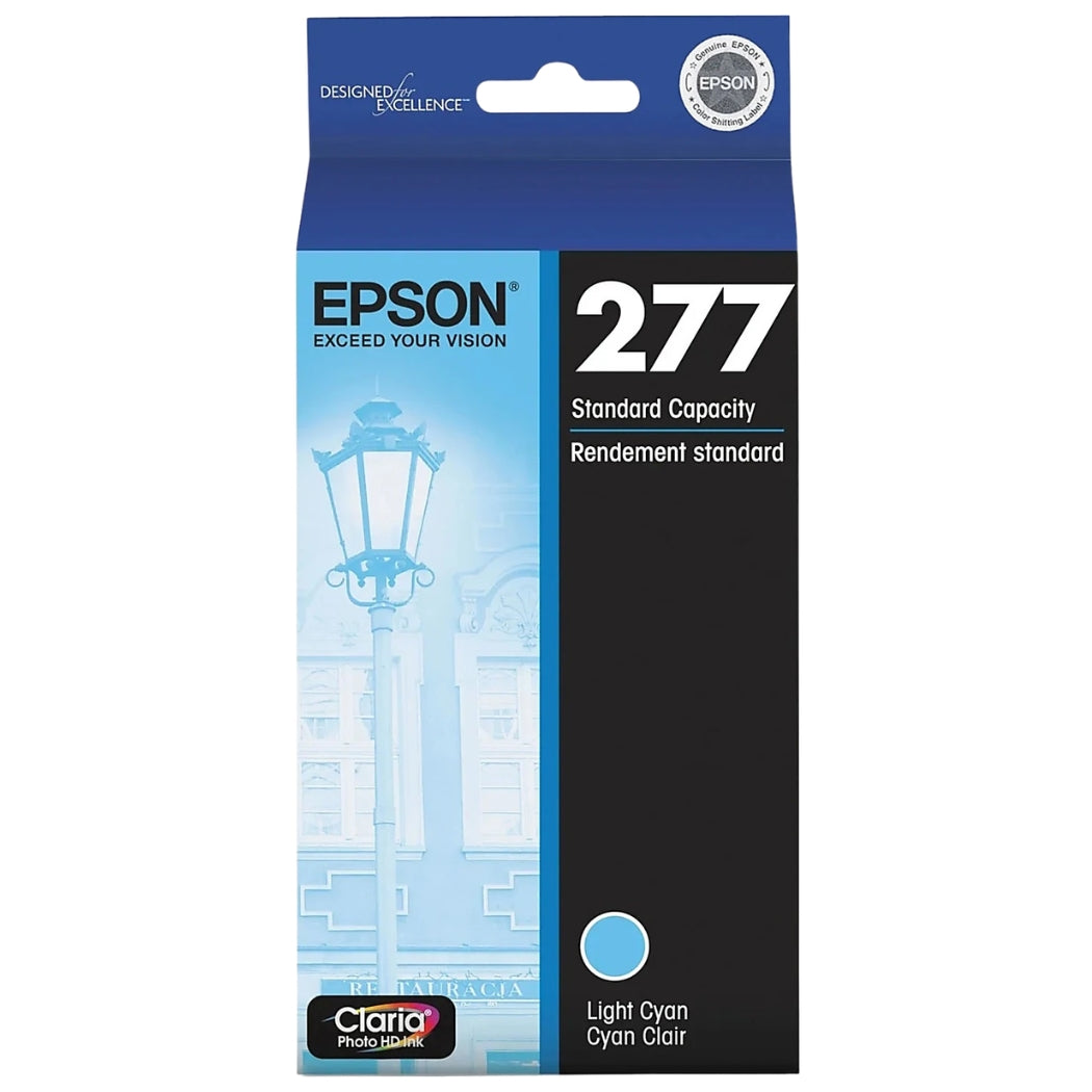 New, Pre-Owned - Epson 277 Standard-Yield Light Cyan Inkjet Cartridge, T277520-S