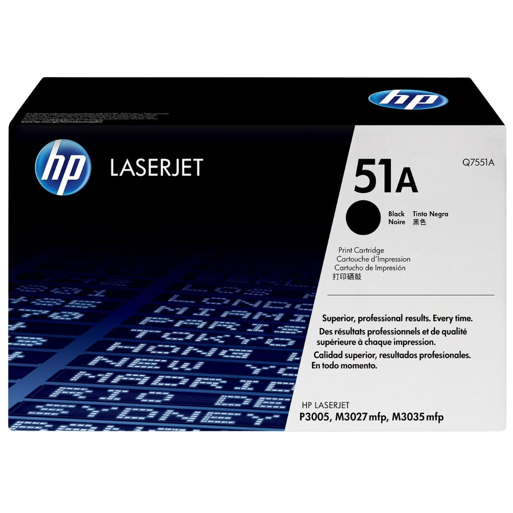 New, Pre-Owned - HP 51A High Yield Black LaserJet Toner Cartridge, Q7551A