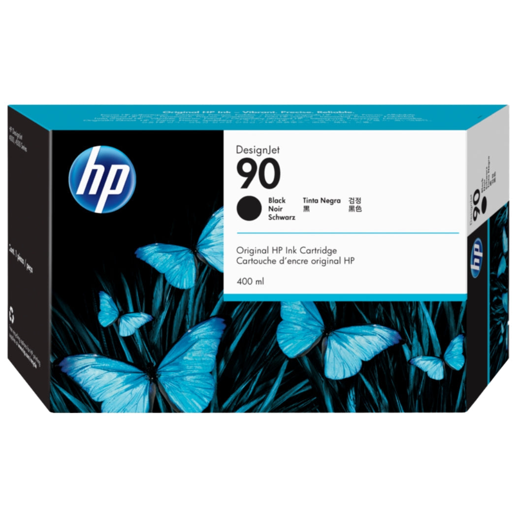 New, Pre-Owned - HP 90 (C5058A) 400-ml Black Ink Cartridge