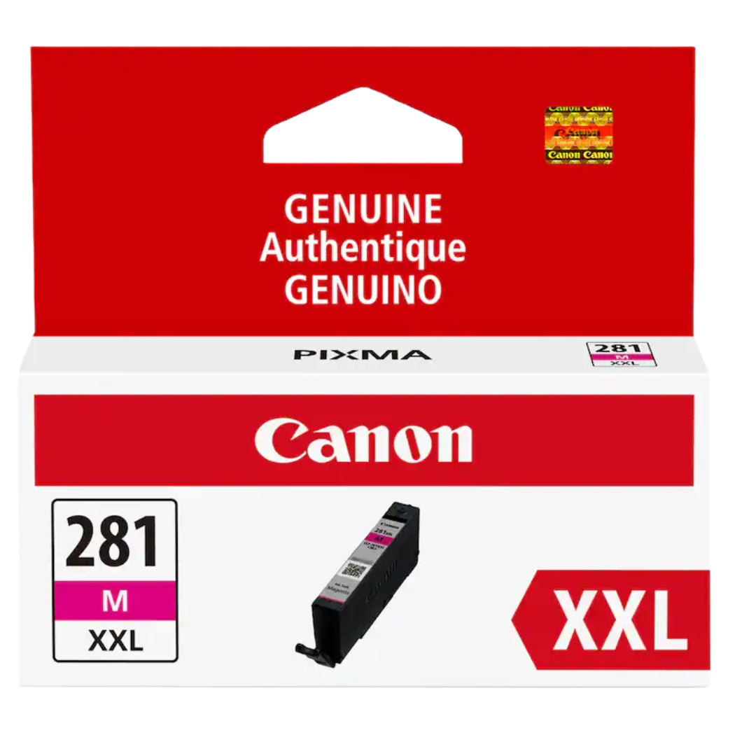 New, Pre-Owned - Canon 281 XXL Extra High Yield Magenta Ink Cartridge, 1981C001
